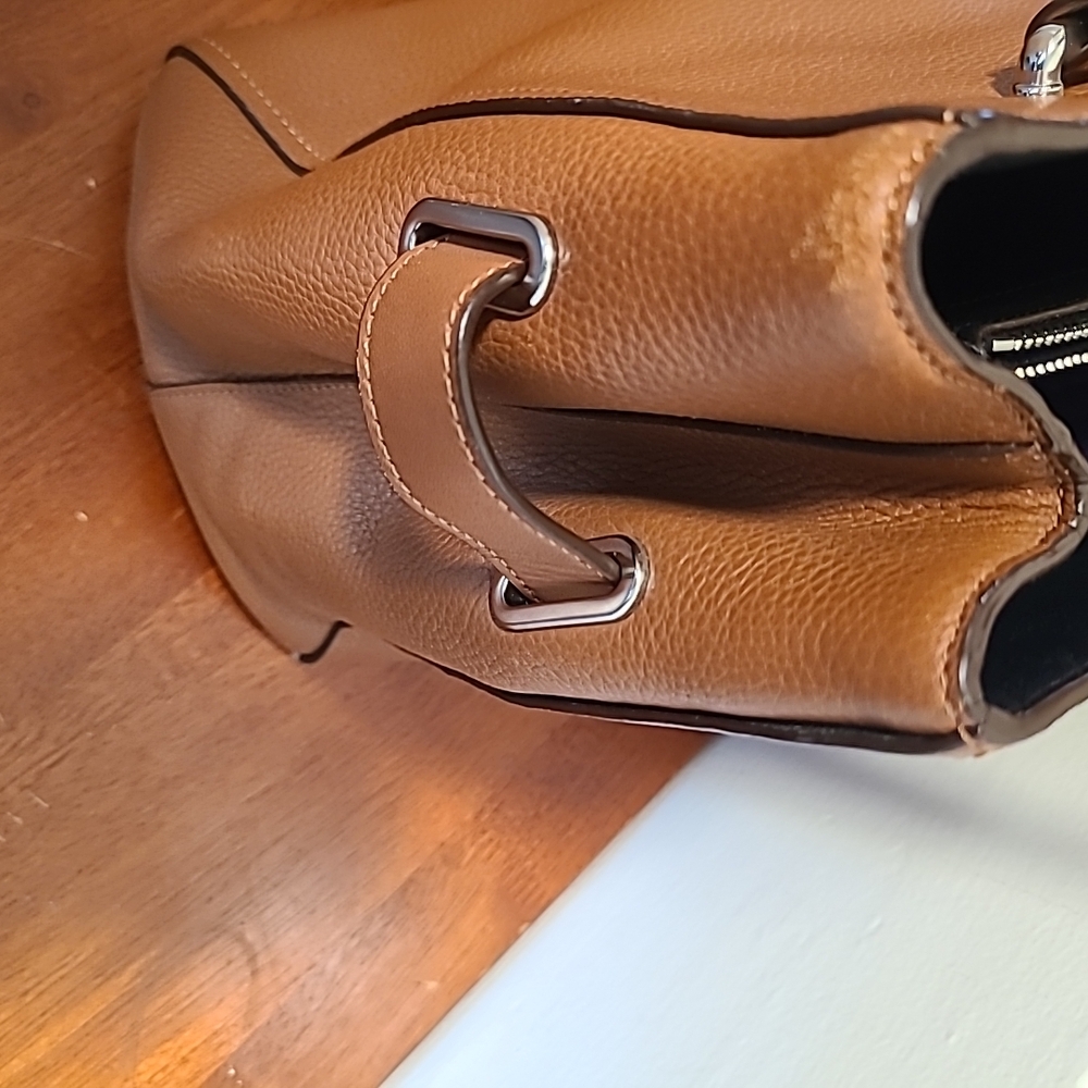 Coach Tan Leather Satchel - Picture 9 of 15
